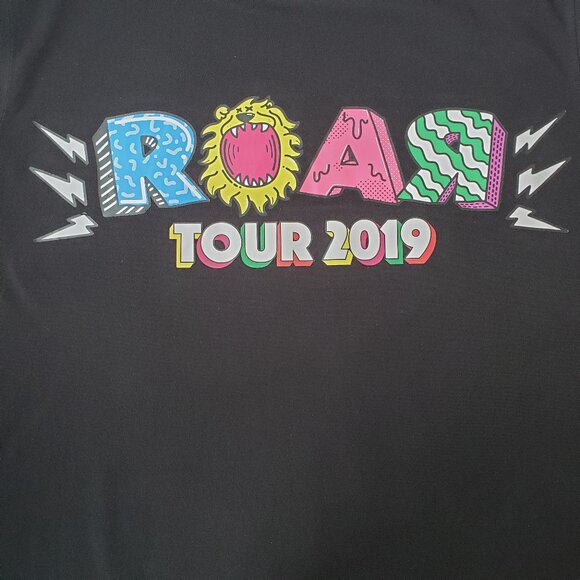 ROAR 2019 Tour Shirt Merch 'Don't Be Jealous' Neon Lightning Lion - Picture 3 of 11